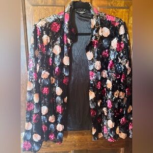 Nicole Miller Multicolor Sequin Blazer